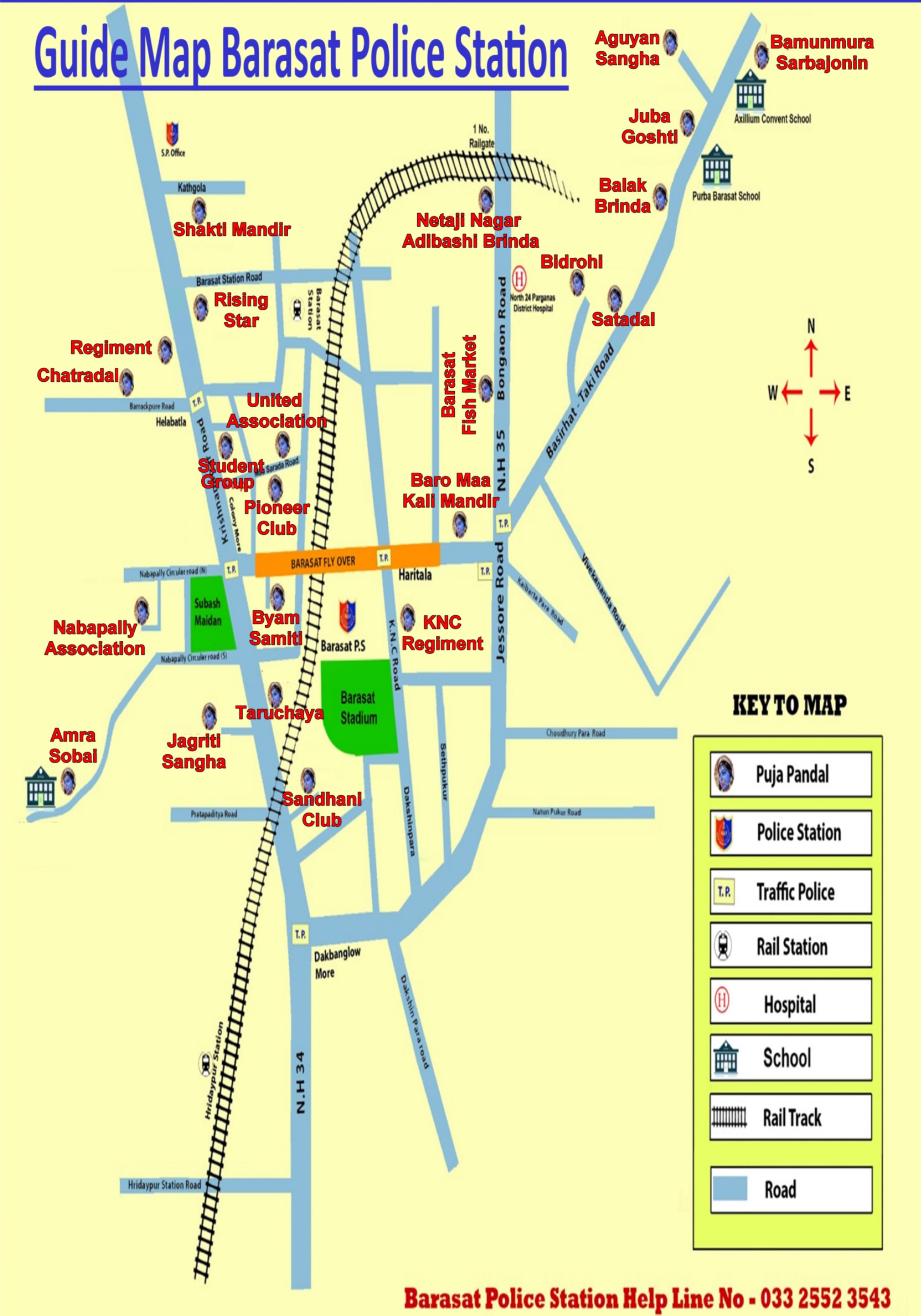 Barasat Guide Map